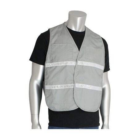Pip Pip Polyester Blend 4-Pocket Non-Ansi Incident Command Vest, Medium-Xl 300-2515/M-XL